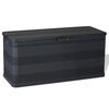 vidaXL Puutarhan Varastoarkku musta 117x45x56 cm