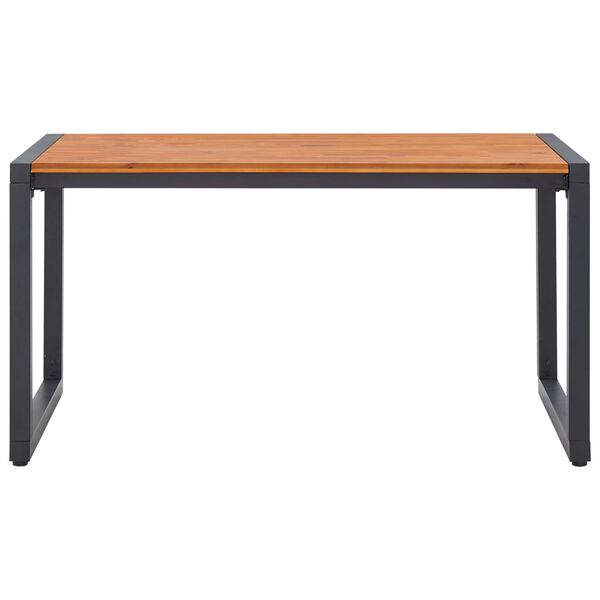 vidaXL 5-osainen puutarhan ruokailuryhm&auml; harmaa