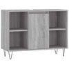 vidaXL Kylpyhuoneen kaappi harmaa Sonoma 80x33x60 cm tekninen puu