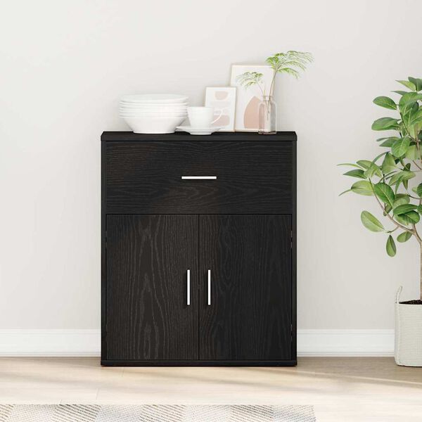 vidaXL Sivup&ouml;yt&auml; Musta tammi. 60 x 31 x 70 cm Tekninen puu