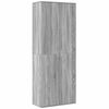 vidaXL Kaappi harmaa Sonoma 70x35x180 cm tekninen puu