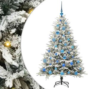 vidaXL Tekoinen Esivalmistettu Joulukuusi Pallosetill&auml; Vihre&auml; 150 cm