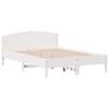 vidaXL S&auml;nky ilman patjaa valkoinen 120x200 cm t&auml;ysi m&auml;nty