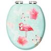 vidaXL WC-istuimet soft close -kansilla 2 kpl MDF flamingokuosi