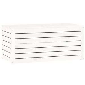 vidaXL Puutarhalaatikko valkoinen 101x50,5x46,5 cm t&auml;ysi m&auml;nty