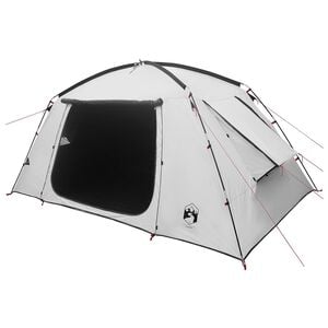 vidaXL M&ouml;kki teltta Valkoinen Mustoutus 400 x 210 x 180 cm Polyesteri