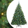 vidaXL Tekojoulukuusi 300 LED-valoilla Vihre&auml; 210 cm PE ja PVC