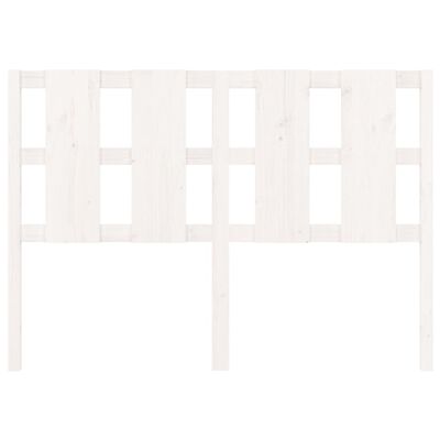 vidaXL Sängynpääty valkoinen 145,5x4x100 cm täysi mänty