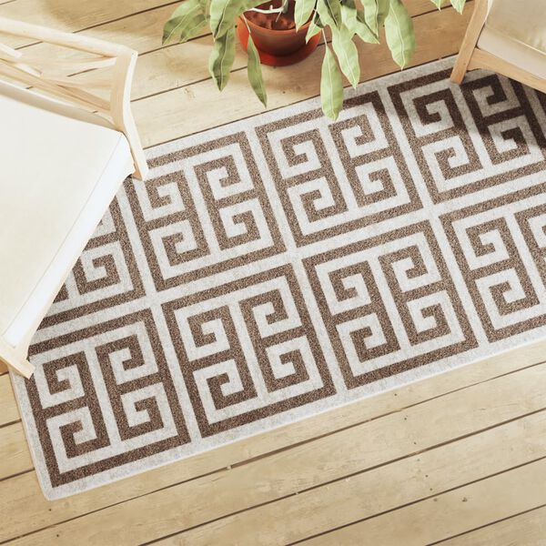 vidaXL Sis&auml;-/ulkomatto lyhytnukkainen moniv&auml;rinen 80x300 cm liukumaton