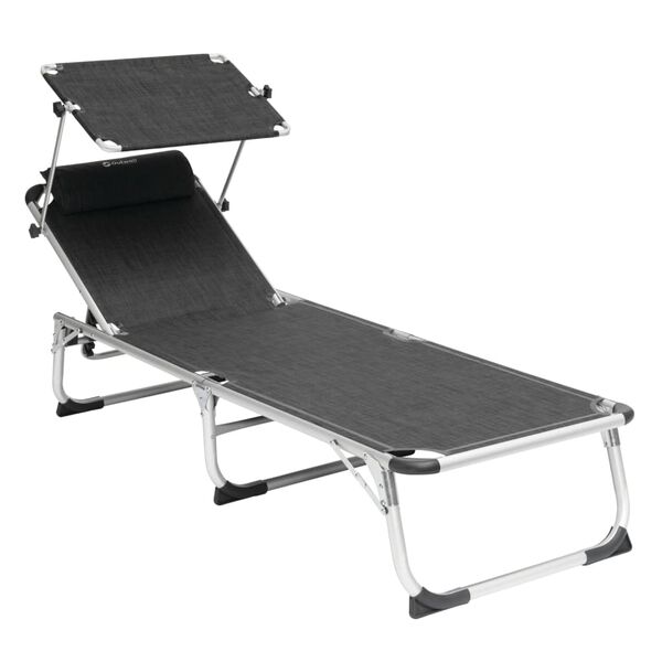 Outwell Kokoontaitettava tuoli Victoria mustaharmaa