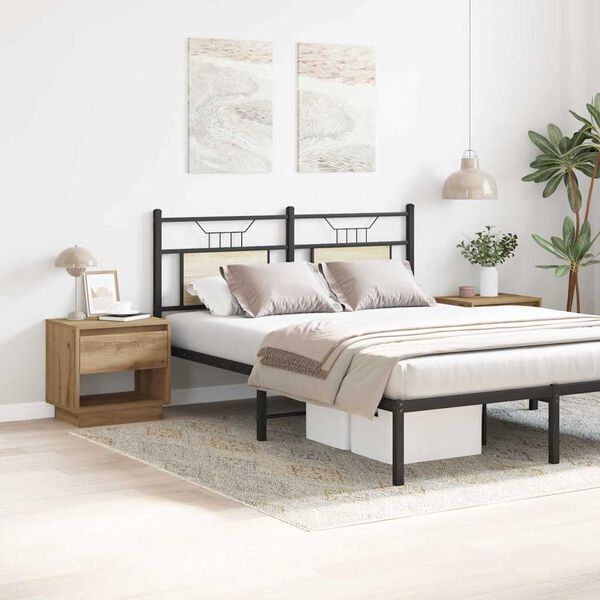 vidaXL Y&ouml;p&ouml;yt&auml; 2 pcs Artisan tammi 45 x 34 x 44 cm Tekninen puu