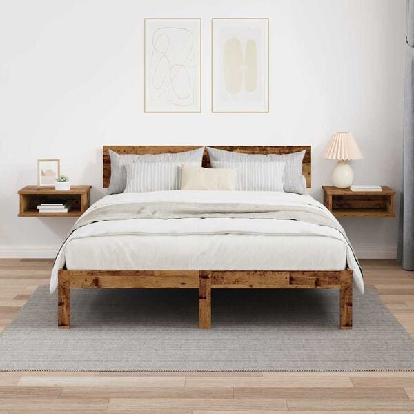 vidaXL Y&ouml;p&ouml;yt&auml; 2 pcs Vanha puu 40 x 31 x 15 cm Tekninen puu