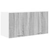 vidaXL Henkarikaappi ovella Harmaa Sonoma 80 x 31 x 40 cm Tekninen puu