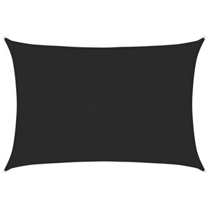 vidaXL Aurinkopurje 160 g/m&sup2; musta 4x6 m HDPE