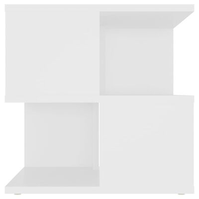 vidaXL Sivupöytä valkoinen 40x40x40 cm lastulevy