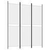 vidaXL 3-paneelinen Tilanjakaja valkoinen 150x180 cm kangas