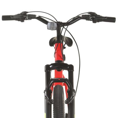 vidaXL Maastopyörä 21 vaihdetta 27,5" renkaat 42 cm runko punainen