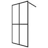 vidaXL Walk-in Suihkun sein&auml;ke karkaistu huurrelasi 80x195 cm
