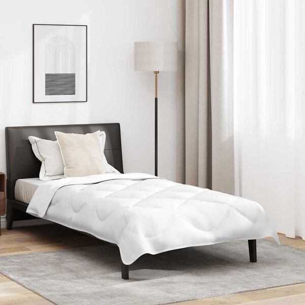 vidaXL Peittosarja tyynyllä 2 pcs Valkoinen Mikrokuitu