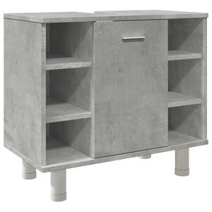 vidaXL Kylpyhuonekaappi betoninharmaa 60x32x53,5 cm lastulevy