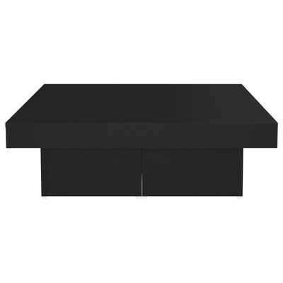 vidaXL Sohvapöytä musta 90x90x28 cm lastulevy