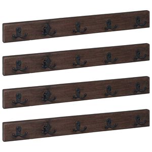 vidaXL Henkari Ruskea 60 x 7 x 8 cm Kierr&auml;tetty massiivinen puu