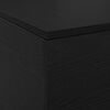 vidaXL Säilytystilallinen sängynrunko Musta tammi. 120 x 200 cm