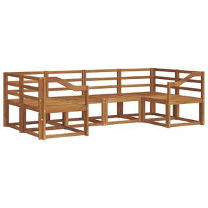 vidaXL Ulkosohvakokoelma 6 pcs Luonnollinen Tihe&auml; akasiapuu