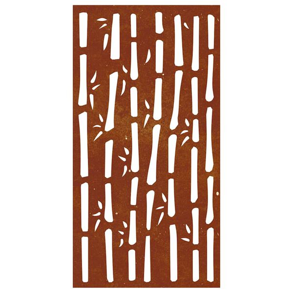 vidaXL Puutarhasein&auml;koriste 105x55 cm corten ter&auml;s bambukuvio