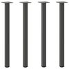 vidaXL Konsolip&ouml;yd&auml;n jalat 4 kpl antrasiitti 72-74 cm ter&auml;s