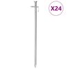 vidaXL Telttatapit 24 kpl 30 cm 8 mm galvanoitu ter&auml;s