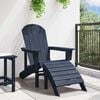 vidaXL Adirondack-tuoli Laivastonsininen 82 x 74 x 92 cm HDPE