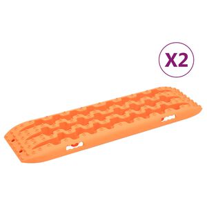 vidaXL Luistonestomatto 2 kpl oranssi 106x30,5x7 cm nailon