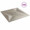 vidaXL Sein&auml;paneelit 48 kpl betoni 50x50 cm XPS 12 m&sup2; t&auml;hti