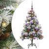 vidaXL Tekojoulukuusi LED -nauhavalot Vihre&auml; ja valkoinen 120 cm