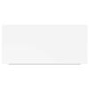 vidaXL Kelluva sein&auml;hylly valkoinen 50x23x3,8 cm MDF