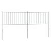 vidaXL Metallinen vaihtop&auml;&auml;ty valkoinen 180 cm