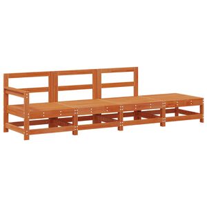 vidaXL Kulmasohva Vahans&auml;vyinen Ruskea 252 x 62 x 70,5 cm