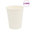 vidaXL Paperiset kahvikupit 1000 kpl 8oz 200ml Valkoinen