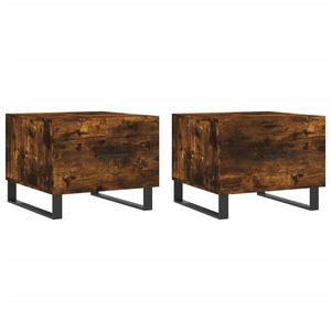 vidaXL Sohvap&ouml;yd&auml;t 2 kpl savutammi 50x50x40 cm tekninen puu