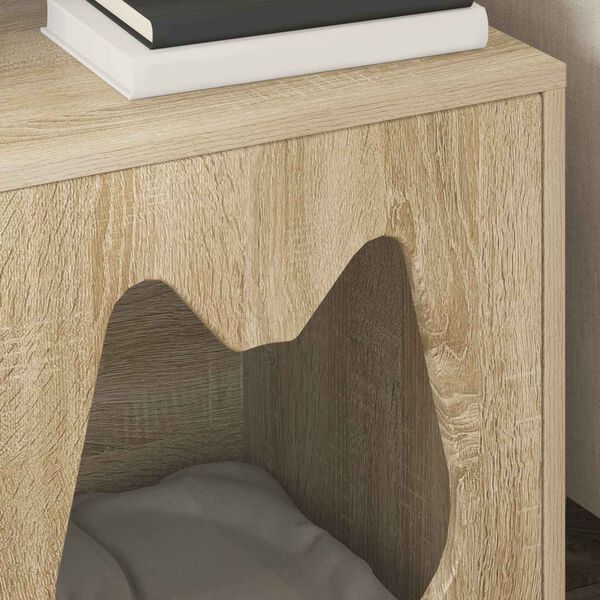 vidaXL Kissatalo Sonoma 42,5 x 40 x 53,5 cm Tekninen puu