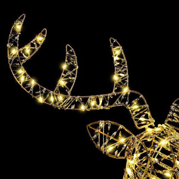 vidaXL Poron vet&auml;m&auml; joulusleigh L&auml;mmin valkoinen 60 cm PET