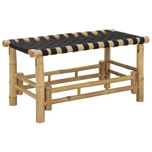vidaXL Puutarhapenkki Luonnollinen 80 x 38 x 40 cm Bambusta