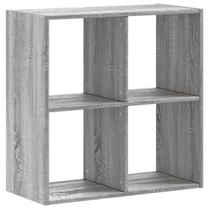 vidaXL Kirjahylly harmaa Sonoma 68,5x32x68,5 cm tekninen puu