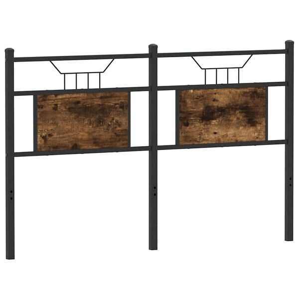 vidaXL Vaihdettava s&auml;ngynp&auml;&auml;ty savutammi 137 cm tekninen puu ja ter&auml;s