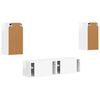 vidaXL TV-tasosetti 4 pcs Korkean kiillon valkoinen Tekninen puu