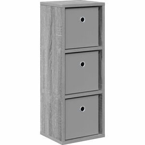vidaXL Sivup&ouml;yt&auml; laatikon kanssa Harmaa Sonoma 25,5 x 22 x 69,5 cm