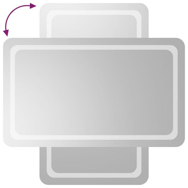 vidaXL Kylpyhuoneen LED-peili 60x100 cm