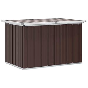 vidaXL Puutarhan s&auml;ilytyslaatikko ruskea 109x67x65 cm