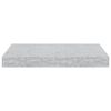 vidaXL Kelluvat sein&auml;hyllyt 4 kpl betoninharmaa 40x23x3,8 cm MDF